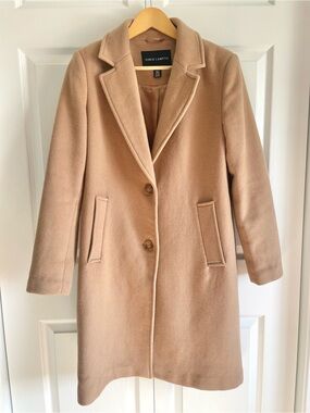 Vince Camuto Wool Blend Pea Coat Long coat Camel Small